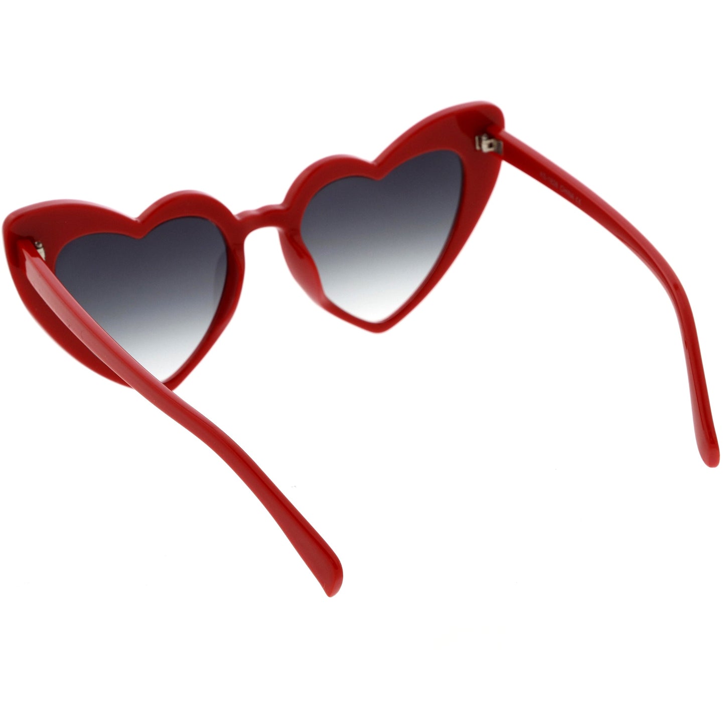 Women's Oversize Translucent Cat Eye Heart Shape Sunglasses C577