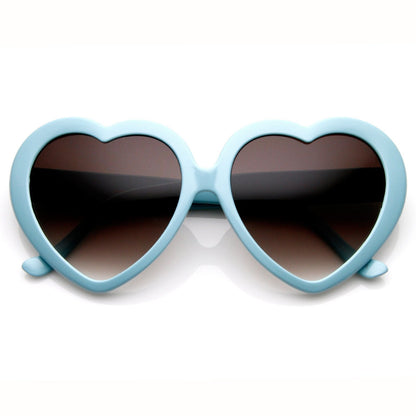 Cute Womens Lolita Sweet Heart Shape Sunglasses 8182