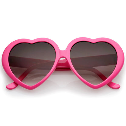 Cute Womens Lolita Sweet Heart Shape Sunglasses 8182