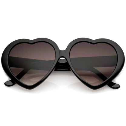 Cute Womens Lolita Sweet Heart Shape Sunglasses 8182