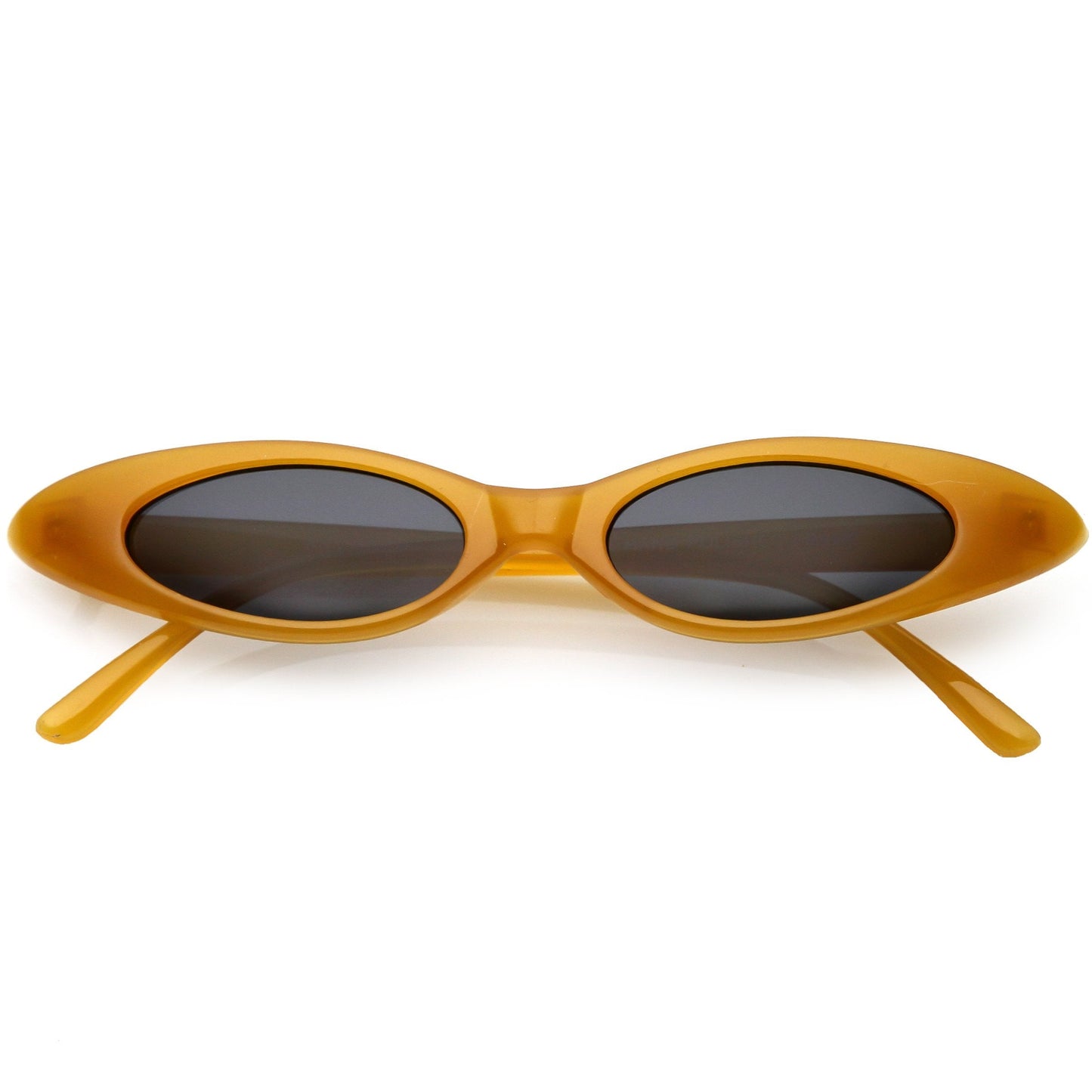 Trendy Pastel Thin Oval Sunglasses