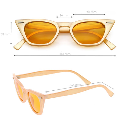 Color Tone Sassy Cat Eye Sunglasses