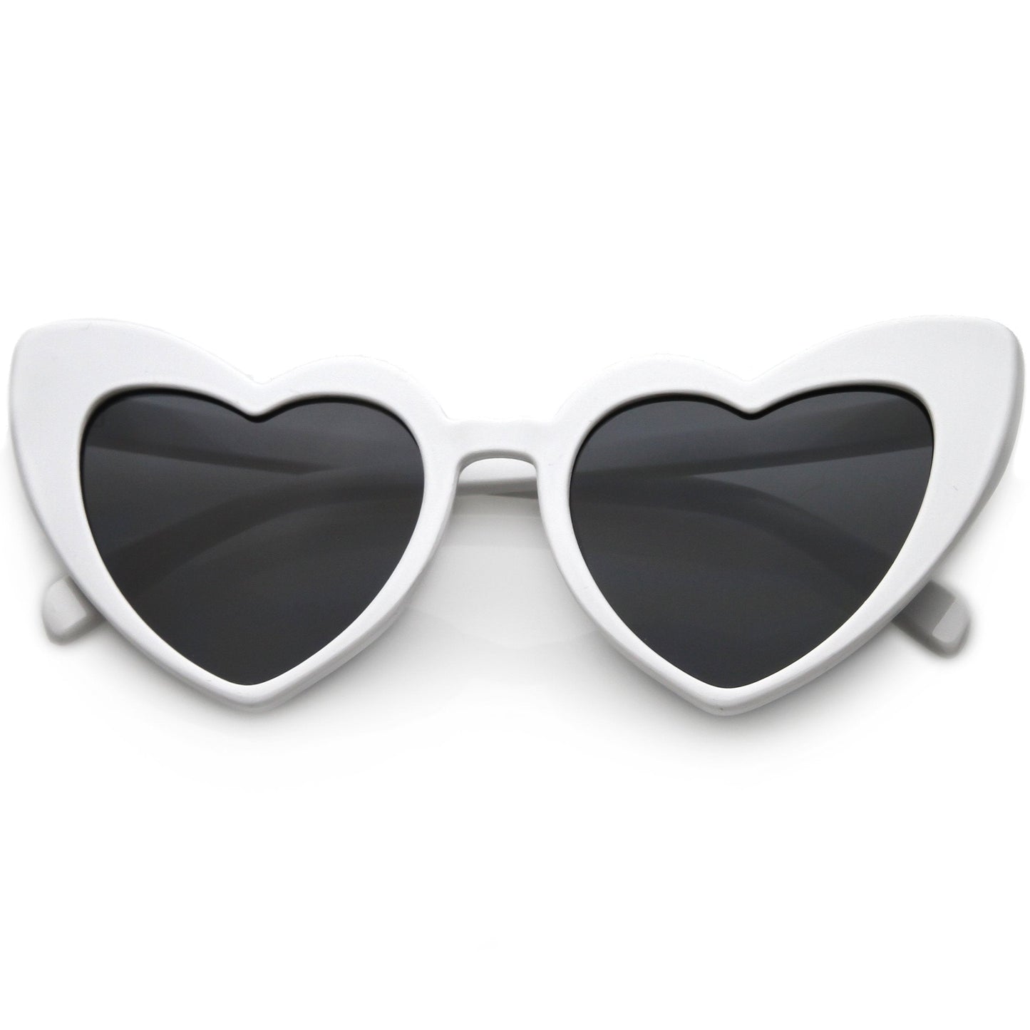 Women's Oversize Translucent Cat Eye Heart Shape Sunglasses C577