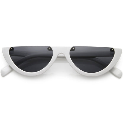 Flat Top Moon Shape Sunglasses
