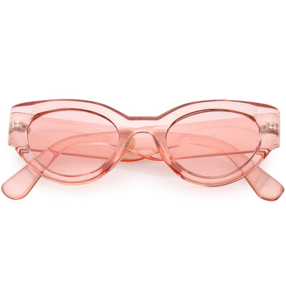 Retro Bold Translucent Color Tone Sunglasses
