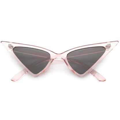 Women's Oversize Retro Modern High Pointed Cat Eye Sunglasses C745