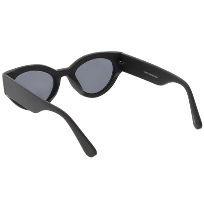 Bold Wide Frame Oval Sunglasses