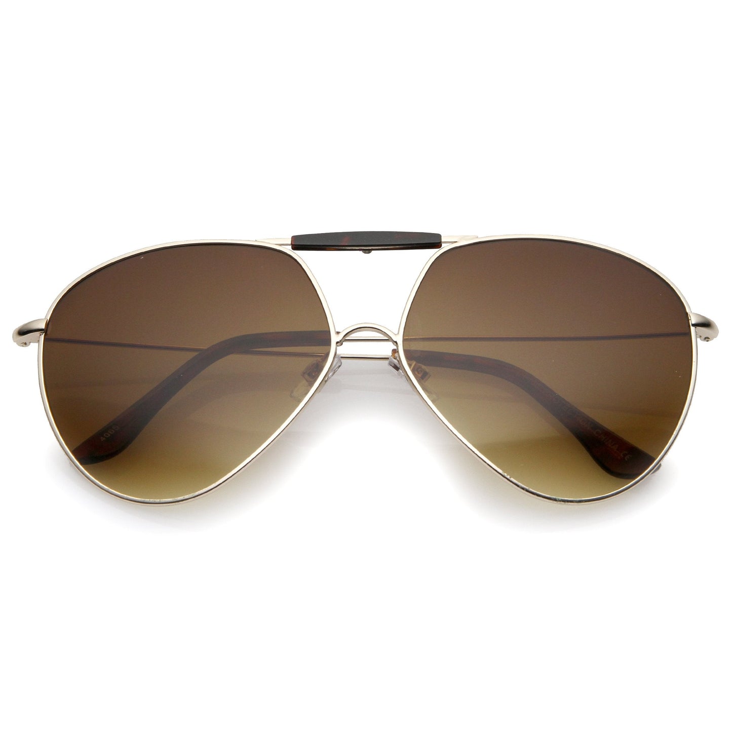 Modern Oversize Geometric Tear Drop Metal Aviator Sunglasses A734