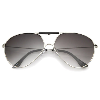 Modern Oversize Geometric Tear Drop Metal Aviator Sunglasses A734