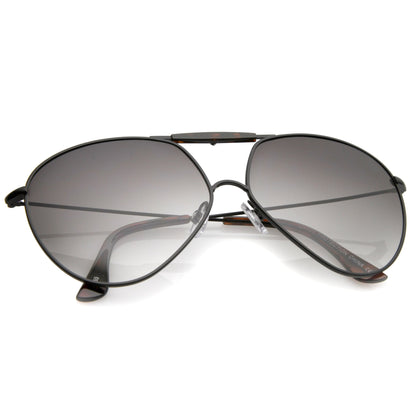 Modern Oversize Geometric Tear Drop Metal Aviator Sunglasses A734