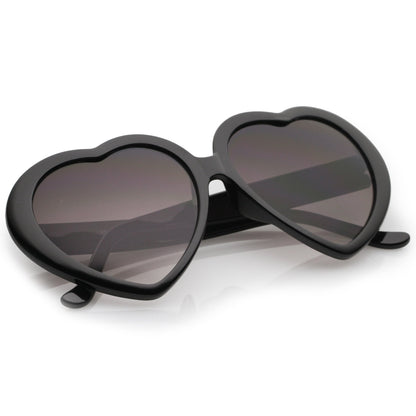 Cute Womens Lolita Sweet Heart Shape Sunglasses 8182