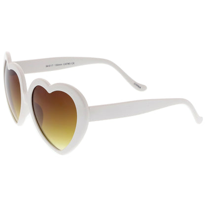 Cute Womens Lolita Sweet Heart Shape Sunglasses 8182