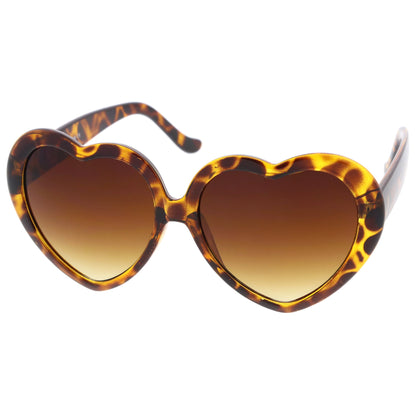 Cute Womens Lolita Sweet Heart Shape Sunglasses 8182