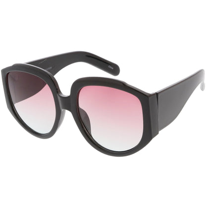 Women's Oversize Geometric Gradient Color Tone Sunglasses C620