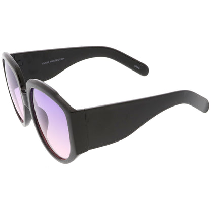 Women's Oversize Geometric Gradient Color Tone Sunglasses C620