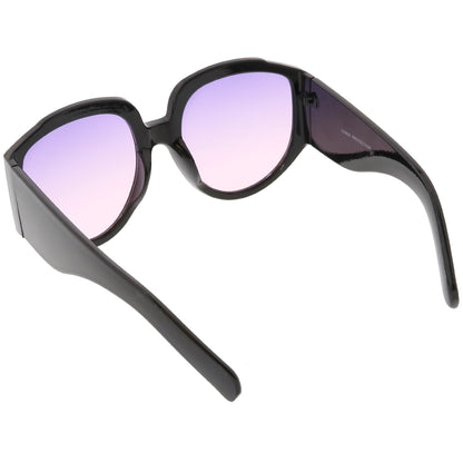 Women's Oversize Geometric Gradient Color Tone Sunglasses C620