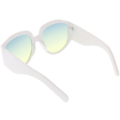 Women's Oversize Geometric Gradient Color Tone Sunglasses C620