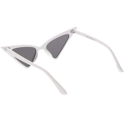 Women's Oversize Retro Modern High Pointed Cat Eye Sunglasses C745