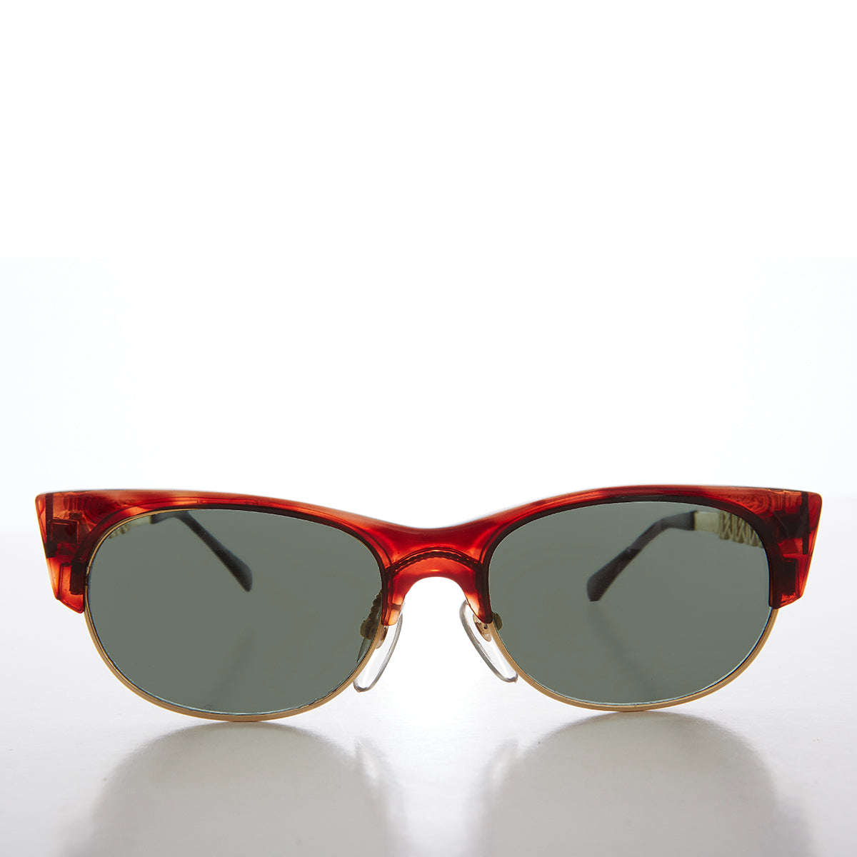 Updated 90s Half Frame Sunglasses - Glendon