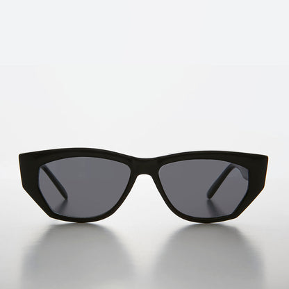 Chunky Mod Street Style Vintage Sunglass with Gold Bling - Val