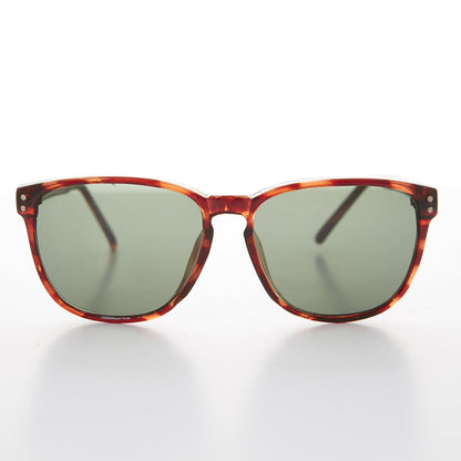 Large Square Glass Lens Vintage Sunglass - Winston